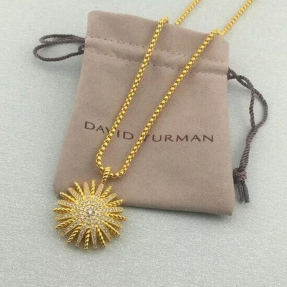 David Yurman Gold Radiant Burst Necklace